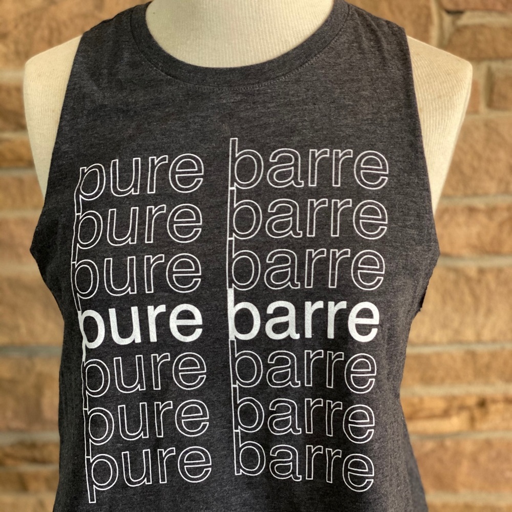 Pure Barre racerback crop tank